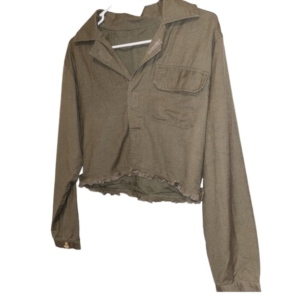 Tularosa Valeria Top Utility Army Jacket Olive Green Size Medium Revolve - Picture 7 of 11